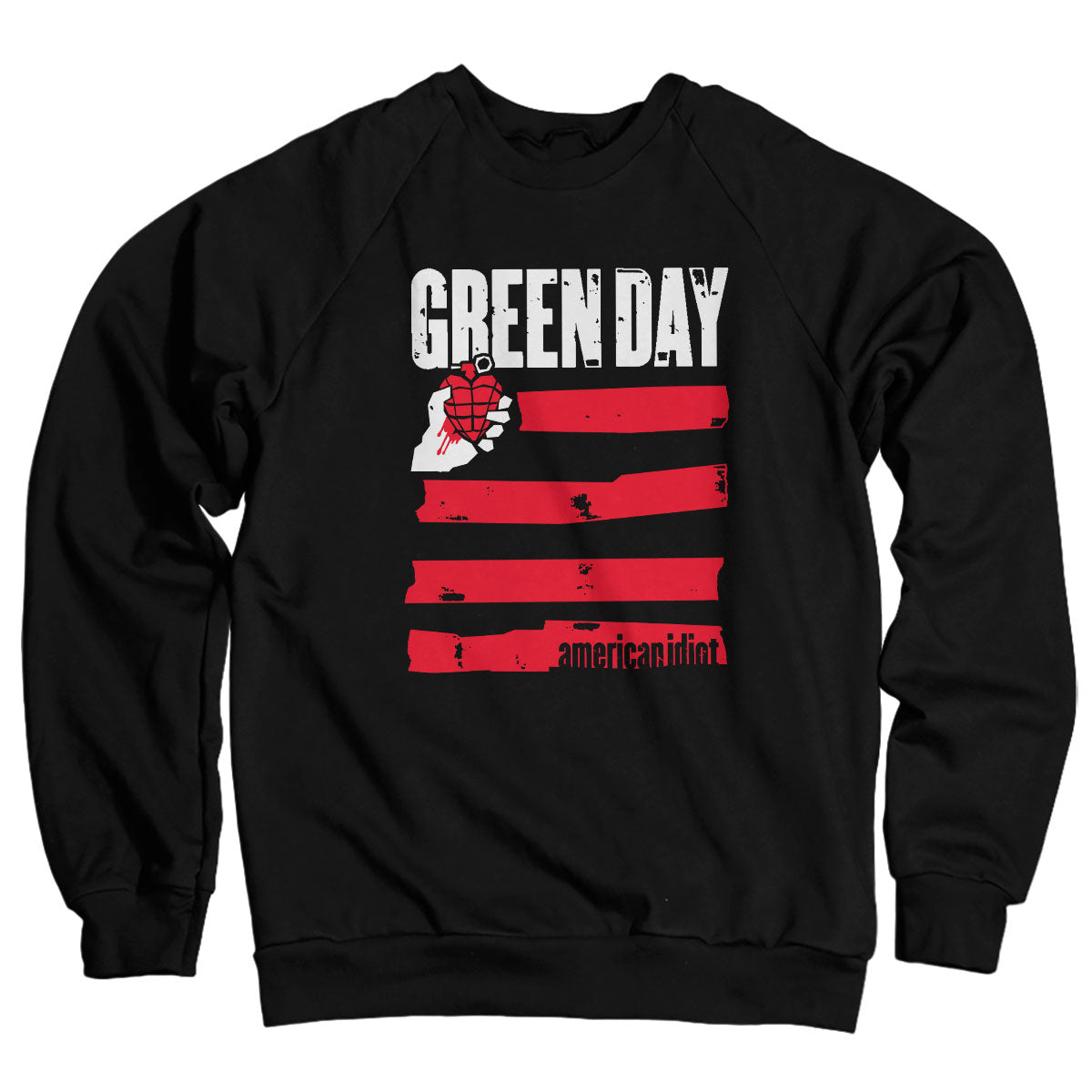 Green Day - American Idiot Stripes Sweatshirt