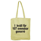 Ikväll Får 107 Svenskar Gonorre Tote Bag