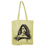 Chalk Flower Girl Tote Bag