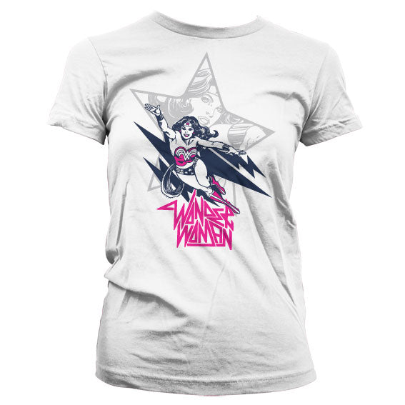 Wonder Woman Flying Girly Tee